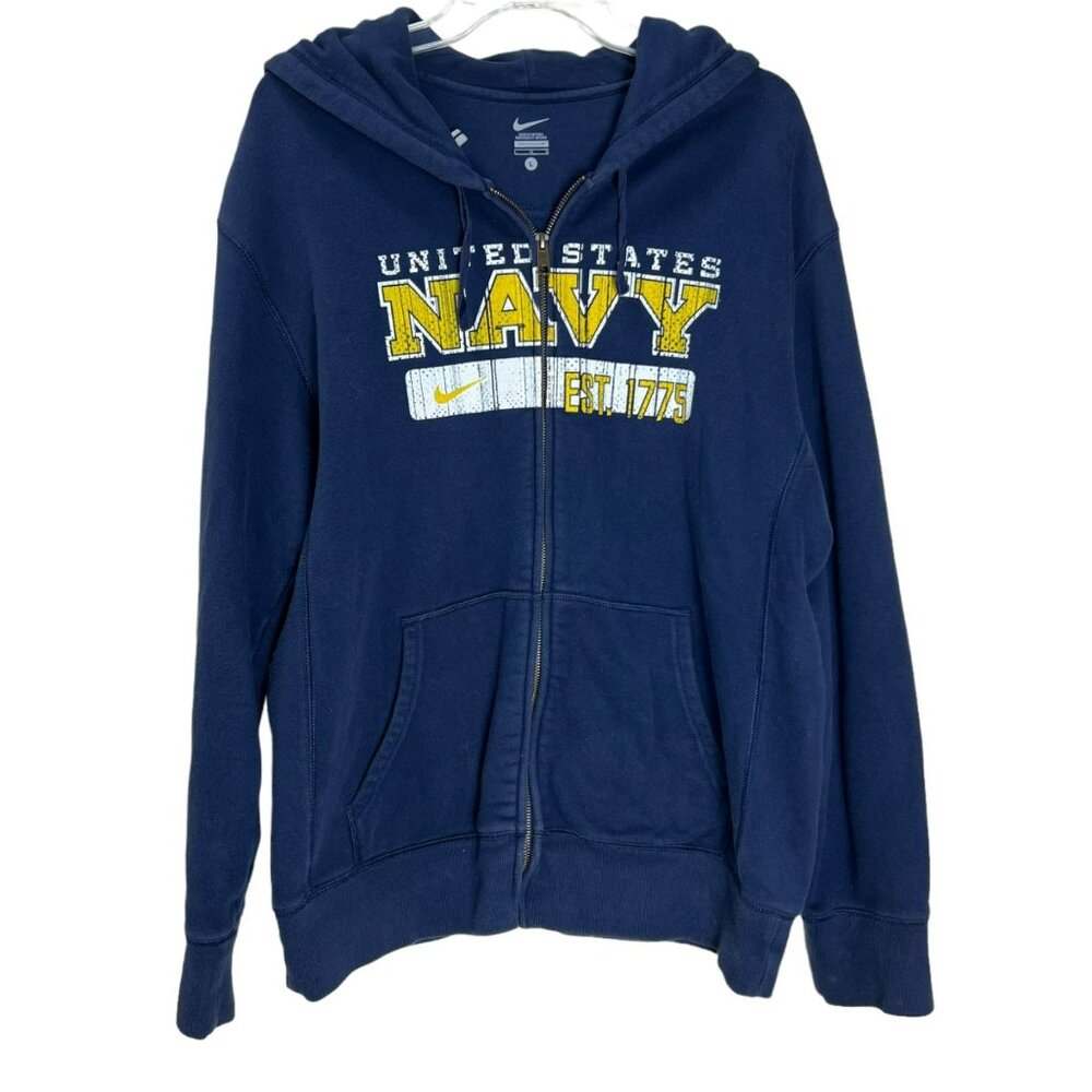 Nike US Naval Academy‎ full-zip hoodie UNITED STATES NAVY EST. 1775 Size Large